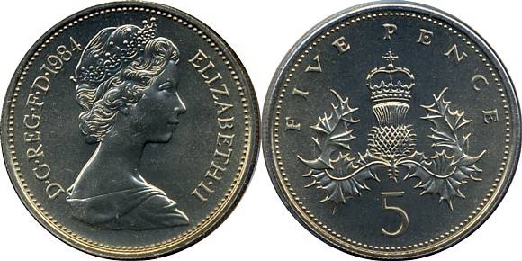 1984 five pence