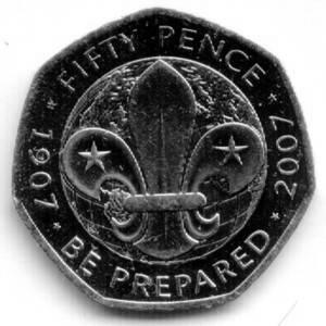 50p Scouts reverse