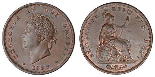 George IV 1826 penny