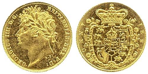 1821 half sovereign