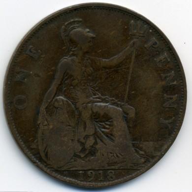 1918H penny reverse