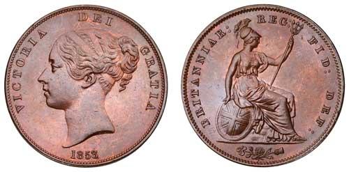 1858/7 penny