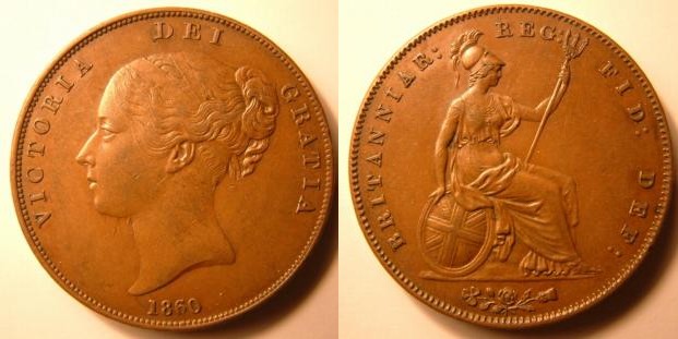 1860 penny