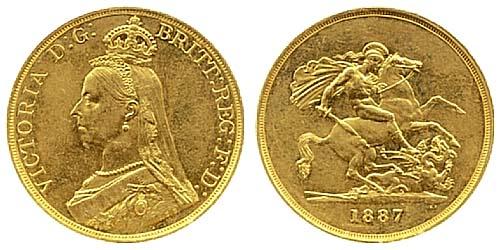 1887 five pounds