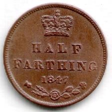 1847 Half Farthing reverse