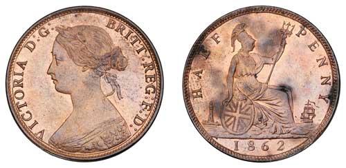 1861 halfpenny