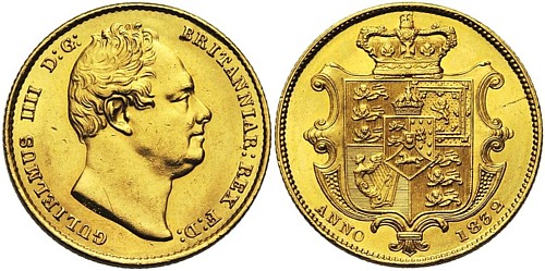 1832 sovereign