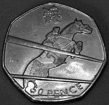 50p Equestrian reverse