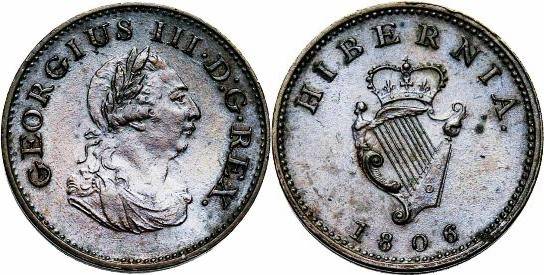 1806 Irish farthing