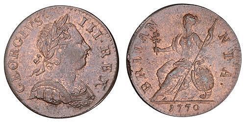 1770 halfpenny