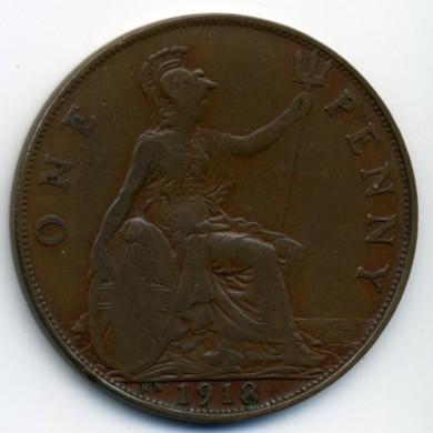 1918KN penny reverse