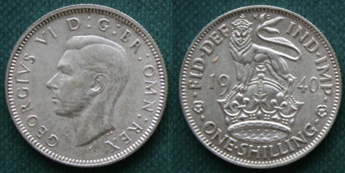 1940 English 1/-