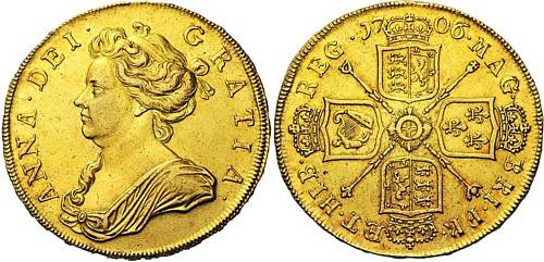 1706 five guineas