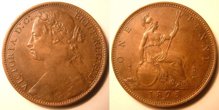 1875H penny