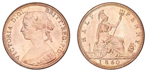 1860 halfpenny