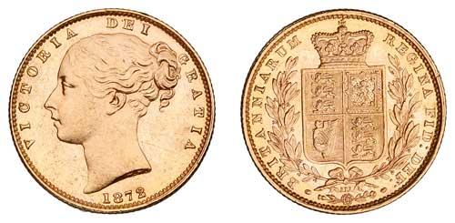 1872 sovereign